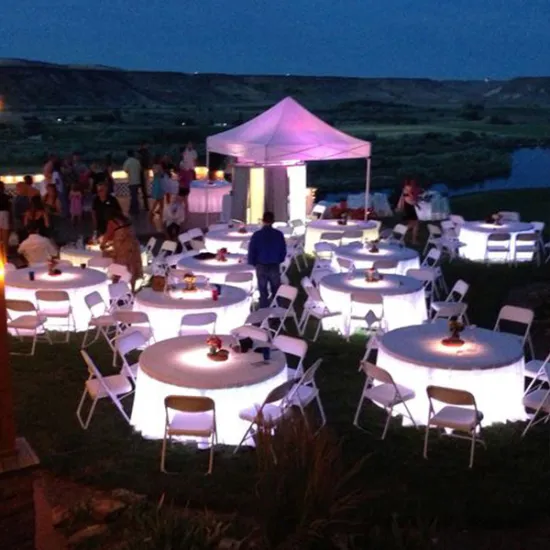 Remote control led lights puck