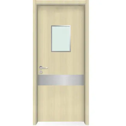Hospital double wooden ancient doors wood door