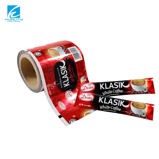 Custom Food Packaging Aluminum Foil Automatic Coffee Sachet Film Roll