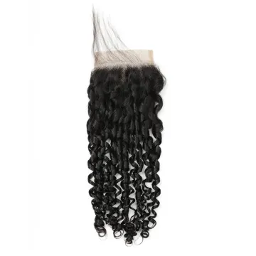 MRSHAIR Wholesale Top Grade Silk Base Closure,Virgin Brazilian Human Hair HD 4X4 Closure Deep Curly