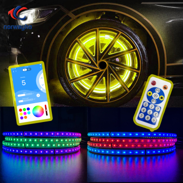 15,5 -Zoll -Durchmesser Rundrad Ringlicht - Traumfarbe mit LED -Peitschenbeleuchtung synchronisiert