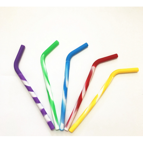 Custom Mix Color Reusable Silicone Drinking Straw