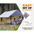 OUTERLEAD 12x10ft Rightweight Backpacking Tarp Shelter Khemah