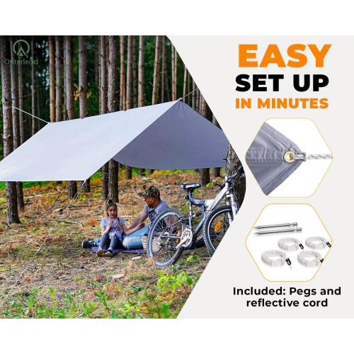 tarp tents for camping Outerlead 12x10ft Lightweight Backpacking Tarp Shelter Tent Manufactory