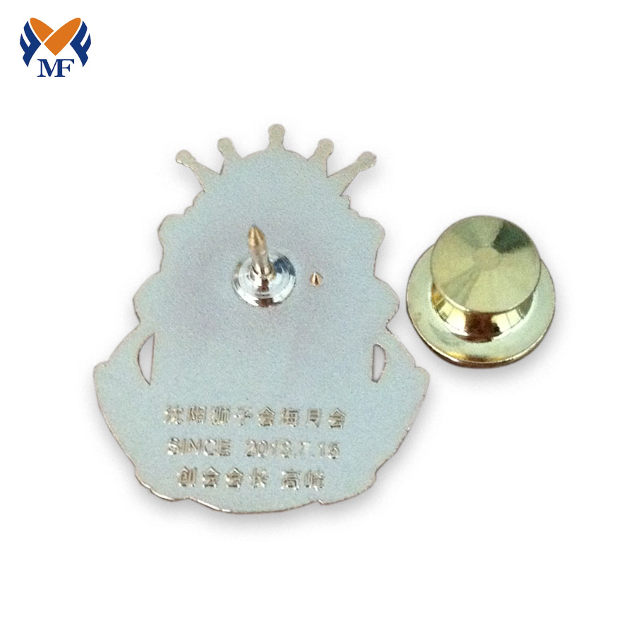 Customised Crown Enamel Lion Pin Badge