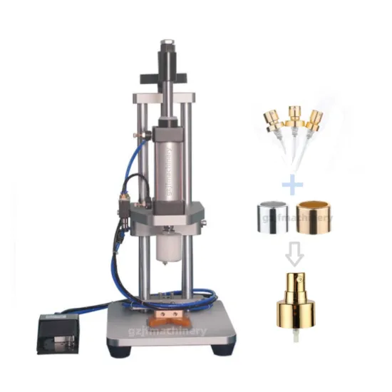 Semi-Automatic Desktop Pneumatic Perfume Capping Press Machine