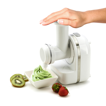 3-in-1 Food Processor: High Quality Soft Ice Cream Maker, Slicer, and Citrus Juicer