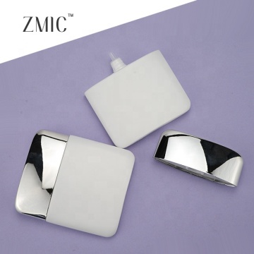 ZMIC White and Silver Plastic Sunscreen Container - Empty Cosmetic Tube Packaging
