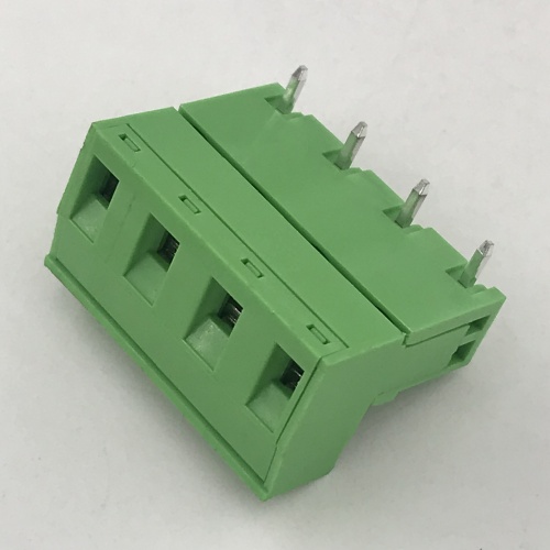 right angle male and female pluggable terminal block