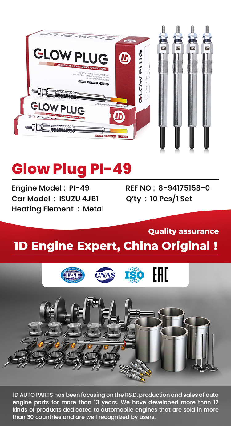 Engine Glow Plug for ISUZU PI-49 