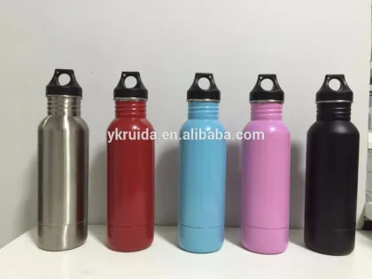 Custom - stainless steel beer bottle insulator keeper with opener