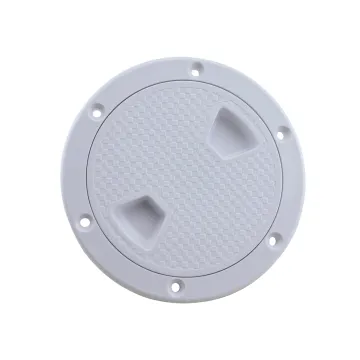 Deck Inspection Accessories Hatch Cover Plastic White Boat Screw Out Deck Inspection Plate For Boat Yacht Marine