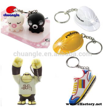 Custom Polyresin KeyChain DIY Plastic Keyring Special Promotion Gifts