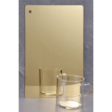 सोने का दर्पण ऐक्रेलिक शीट