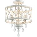 Crystal beads LED bulb vintage ceiling lamp