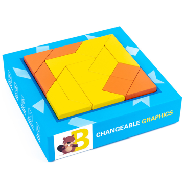 Colorful Cubes: Exploring Shape Cognition, Spatial Thinking, and Creativity with Wooden Jigsaw Puzzles and Tangram Toys