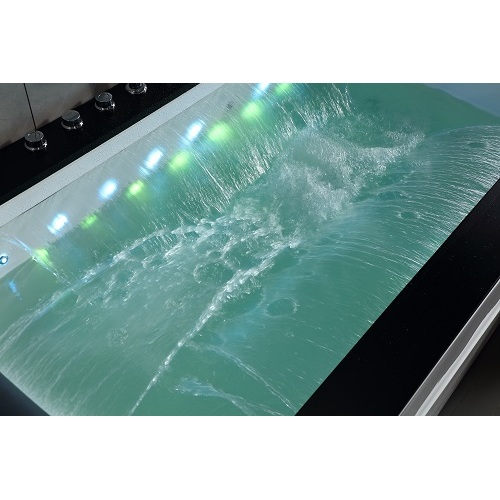 Banheira de hidromassagem acrílica de luxo com luz para 2 pessoas