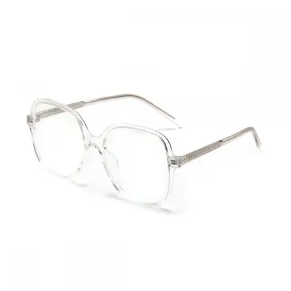 Custom Logo Eyewear Square Anti Blue Light Blocking Glasses