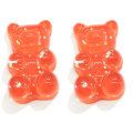 Resina Cute Glitter Gummy Bear Kawaii Charms Beads Flatback Cabochon per orecchini fai da te Decor slime Accessory