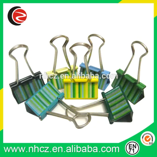 Stripe Binder Clips