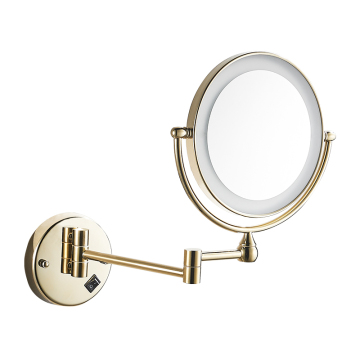 High-Quality Wall-Mounted Vanity Cosmetic 3x Magnifying Mirror with Light