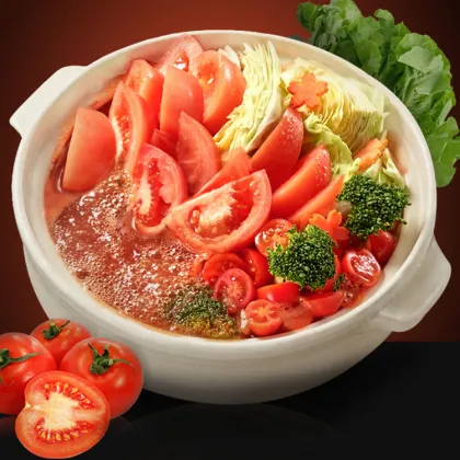 Chinese Traditional Flavor Convenient Tomato Hotpot Base Clear Soup Base