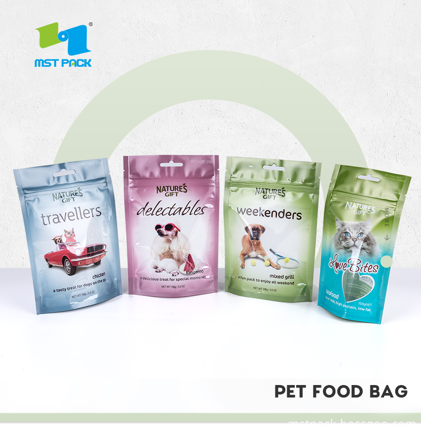 Ziplock Stand Up Bags for Pet Food