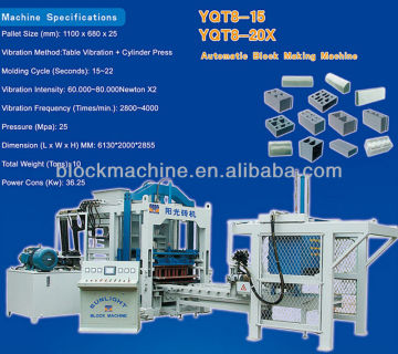 Concrete Block Manufacturing Machine YQT12