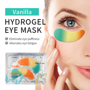 Rainbow Vanilla Hydrogel Eye Mask - Private Label Natural Luxury Beauty Hydrating Anti-Wrinkle Eye Bag Remover