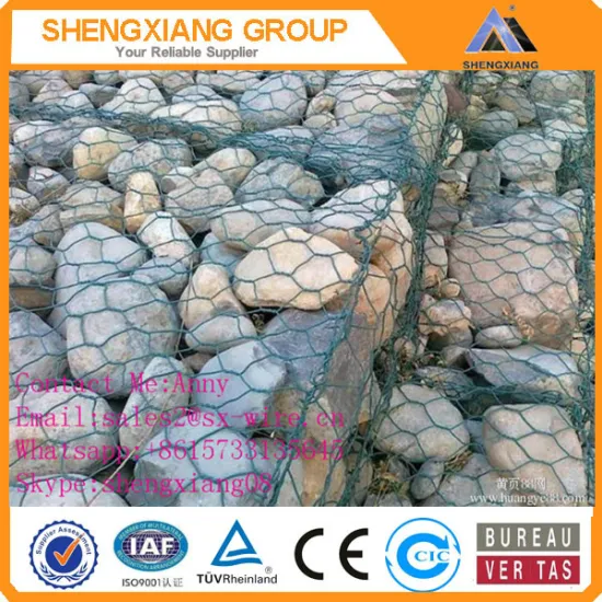 TUV Rheinland Gabion Box With PVC Coated Made in China