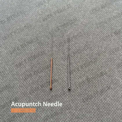 Disposable sterile acupuncture and moxibustion needle