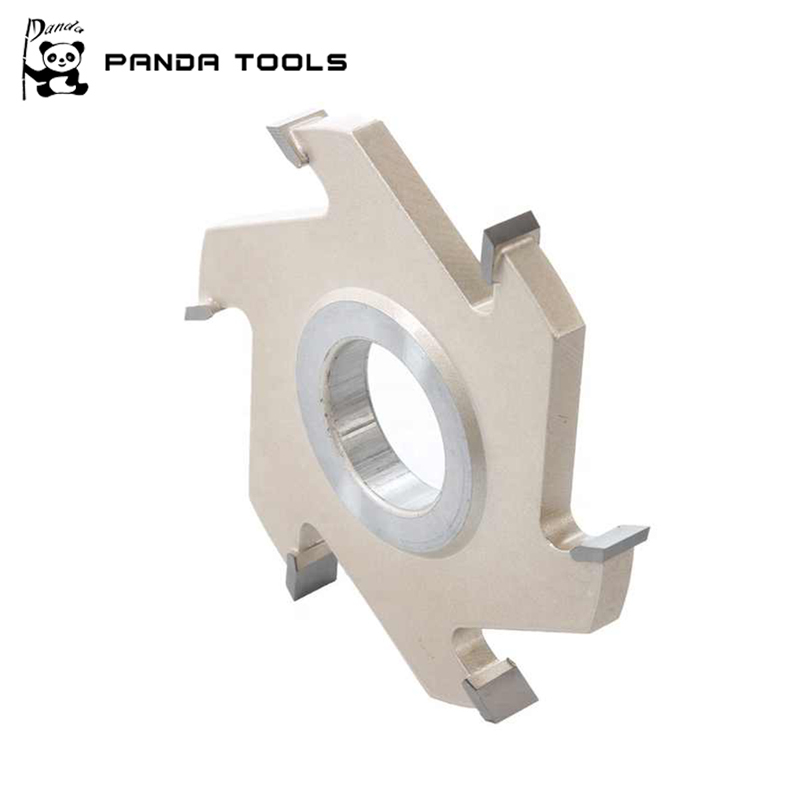 Hot Sale Six Blade Slot Wood Cutter V Groove Milling Cutter" could be shortened and optimized for a search engine as: "Six Blade