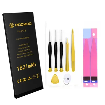 internal portable li-polymer batteries 1821mAh ultra thin mini battery rechargeable for iphone 8G
