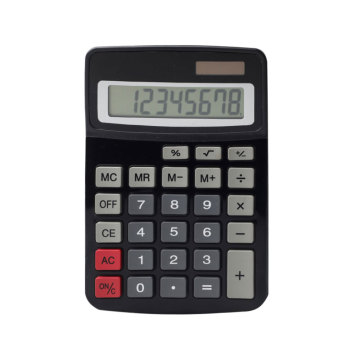 Dual Power 8 Digit Business Desktop Calculator