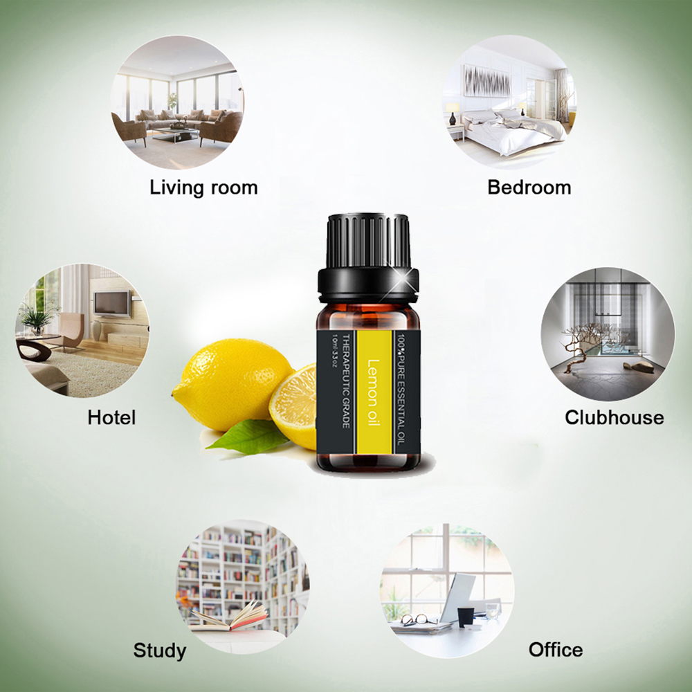 Minyak esensial lemon alami murni untuk aroma diffuser