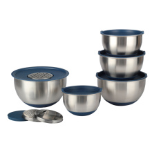 Stainless Steel Nesting Mixing Bowls with Lid