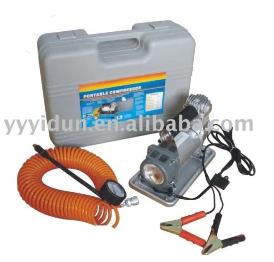 with LED light 12v auto air compressor