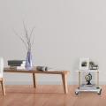 Small Desk Accent Table Wooden Sofa Side Table with Wheel Supplier