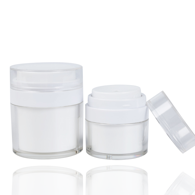 skin care jars press acrylic cream pump jar