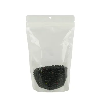 White Compostable Stand Up Pouches Compostable Rice Paper Packaging