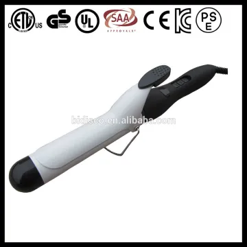 Electric hair salon equipment titanium hair curling wand with swivel cable and safety stand