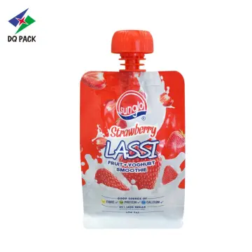 Baby Food Yogurt Packaging plastic pouch side gusset bag baby plastic spout pouch bag