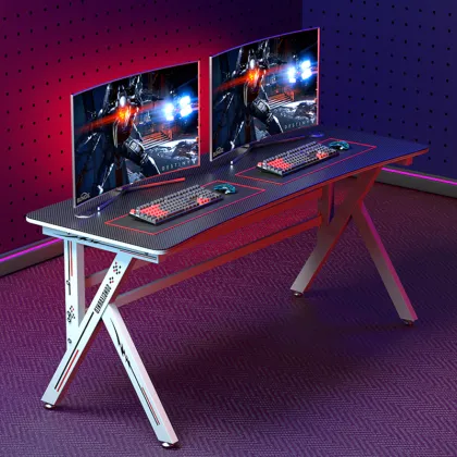 Black Gaming Desktop Computer on Office Desk