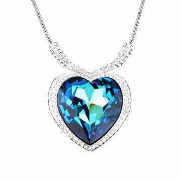 Swarovski Crystal Pendant Necklace, Customized Designs are Accepted