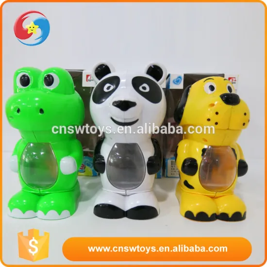 Hot sale Animal shap plastic automatical soap bubble machine toys