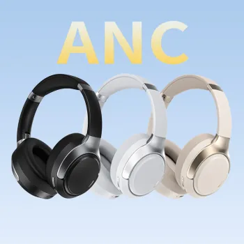 J19 Custom Noise Cancelling Wireless Headphones - Foldable Stereo Headset for Indoor and Outdoor Use
