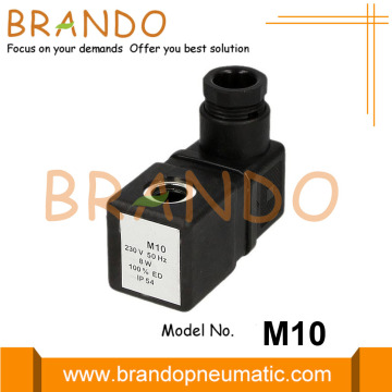 Bobina de válvula solenoide M10 24VDC 11W 230VAC 8W