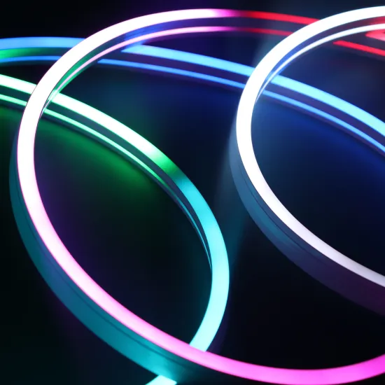 12x20mm 24V Waterproof Full Color RGB 2835 LED Neon Strip Light with DMX512 Control - Neon Horse Running Water Silica Gel Strip Lighting