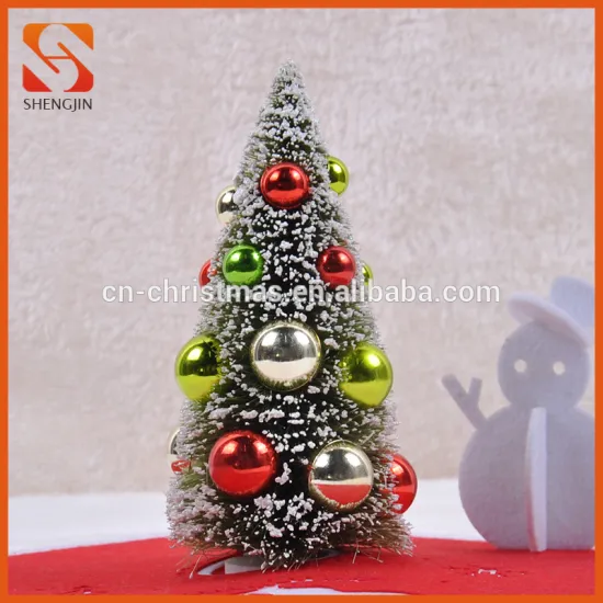 Snowy Green Mini Home and Office Decorative christmas Artificial tree stand