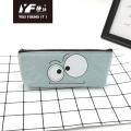 Funny expression cute canvas pencil case